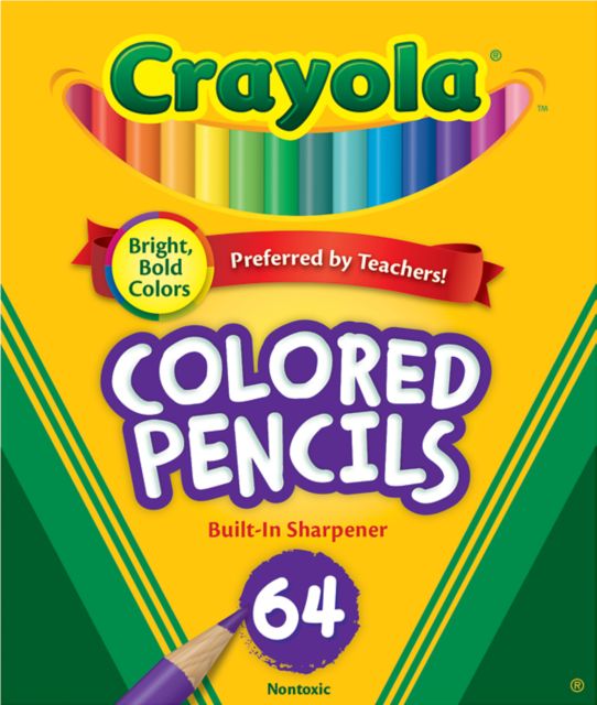 COLORED PENCILS 1/2 STICK 64/C