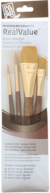 BRUSH GOLD TAKLON WASH 4 PACK