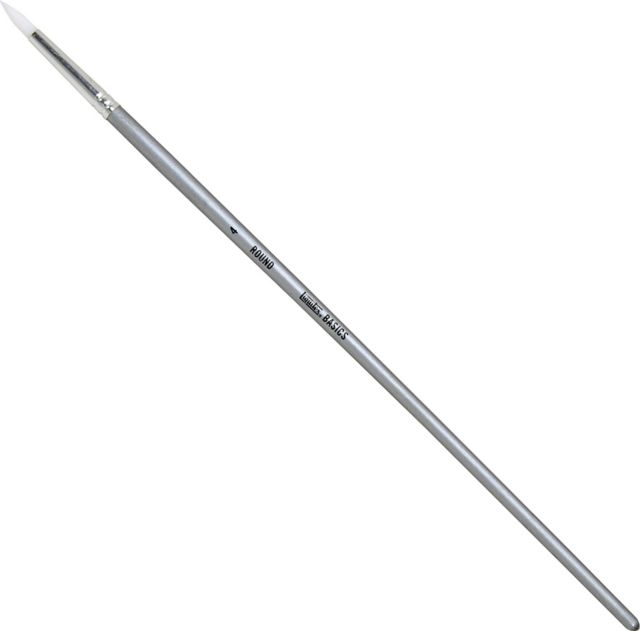 BASICS BRUSH ROUND #4 LONG HANDLE