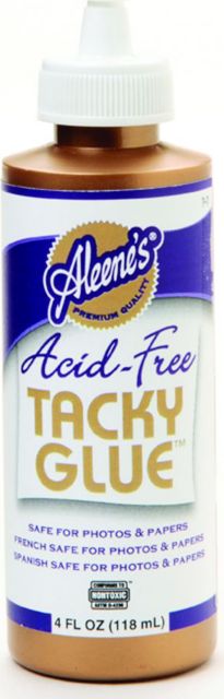 ALEENES ACID FREE TACKY GLUE 4OZ SQUEEZE BOTTLE