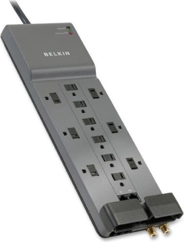 Belkin 12 Outlet Home/Office Surge Protector 4120J 10FT - ONLINE ONLY ...