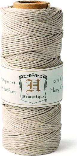 HEMP CORD 20LB 205 FOOT natural
