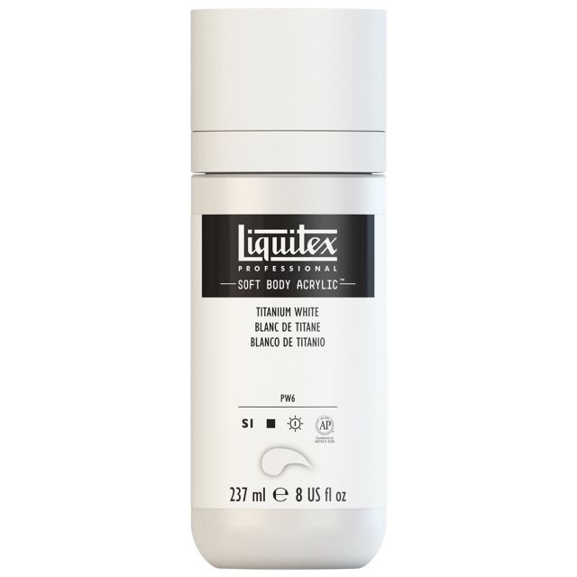 PROFESSIONAL SOFT BODY ACRYLIC 237ML TITANIUM WHITE