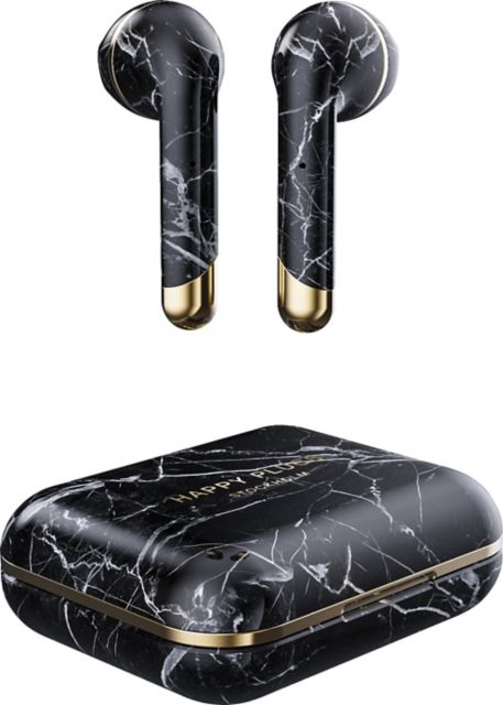 Happy Plugs Air True Wireless Earbuds, Black Marble - ONLINE ONLY