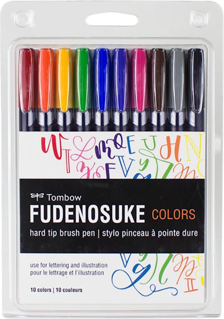 Fudenosuke Brush Pen Set Of 10 Colors