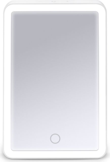 iHome Beauty Portable Lighted Vanity Mirror with Bluetooth Speaker in White - ONLINE ONLY