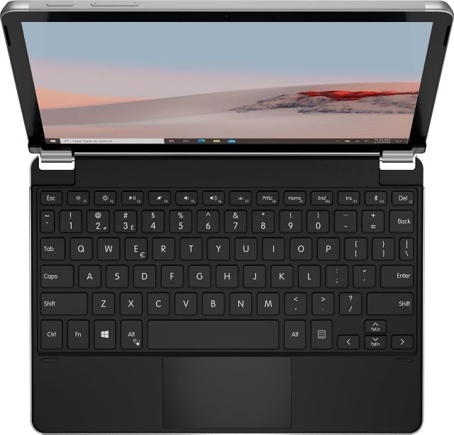 Brydge 10.5 Go+ Aluminum Bluetooth Keyboard, Surface Go/Go2, Silver - ONLINE ONLY