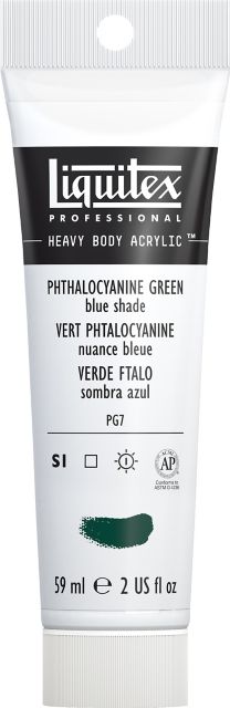 Heavy Body Acrylic 2oz Phthalo Green Blue Shade