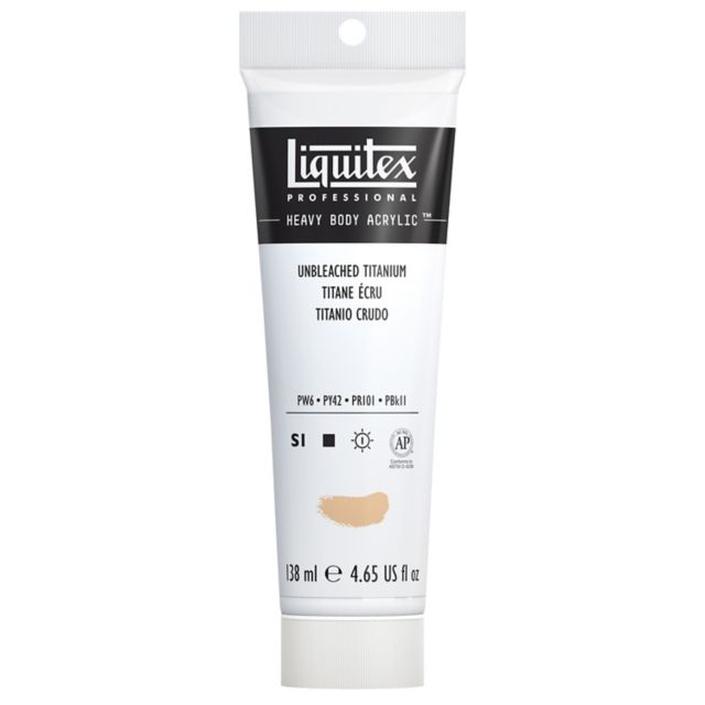 HEAVY BODY ACRYLIC 4.65OZ TUBE UNBLEACHED TITANIUM