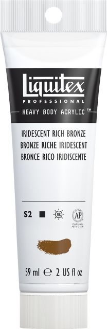 Heavy Body Acrylic 2oz Iridescent Rich Bronze
