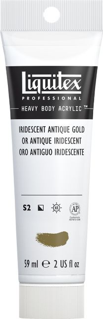 Heavy Body Acrylic 2oz Iridescent Antique Gold