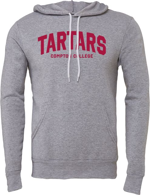 Compton Bella + Canvas Fleece Hood Arched Tartars Compton College - ONLINE ONLY