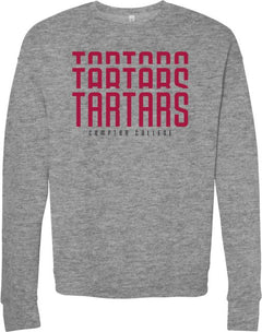 Compton Bella + Canvas Fleece Crew Repeat Tartars - ONLINE ONLY