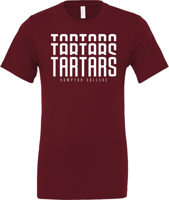 Compton Bella + Canvas Jersey Cotton T Shirt Repeat Tartars - ONLINE ONLY