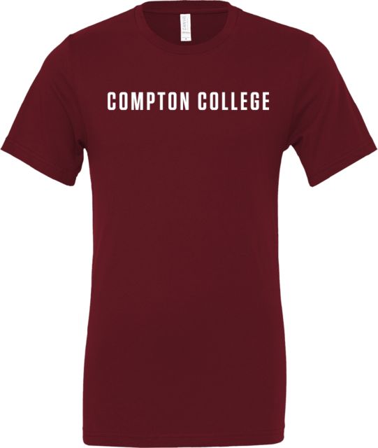 Compton Bella + Canvas Jersey Cotton T Shirt Compton College Flat - ONLINE ONLY