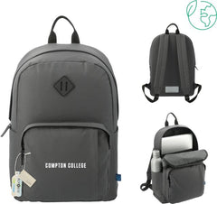 Compton Repreve Ocean Everyday Computer Backpack Compton College Flat - ONLINE ONLY