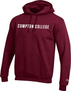 Compton Champion Fleece Hoodie Compton College Flat - ONLINE ONLY