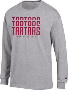 Compton Champion Long Sleeve T Shirt Repeat Tartars - ONLINE ONLY