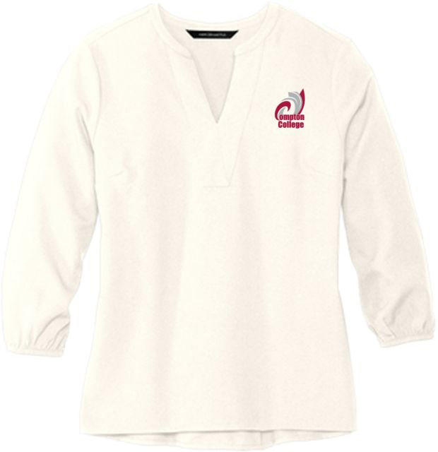 Compton Mercer + Mettle Womens 3/4 Sleeve Crepe Blouse Compton College - ONLINE ONLY