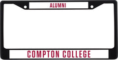 Compton Alumni Metal License Plate Frame in Compton College Flat - ONLINE ONLY
