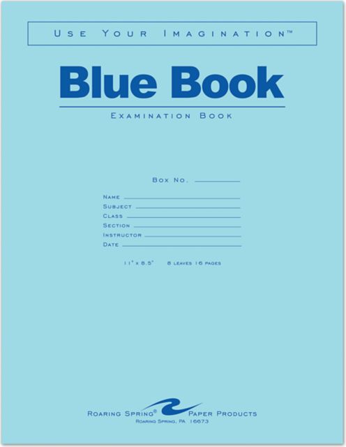 BLUE BK 11x8.5 8SH/16PG