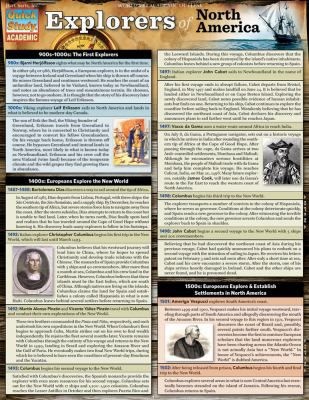 EXPOLORERS OF NORTH AMERICA