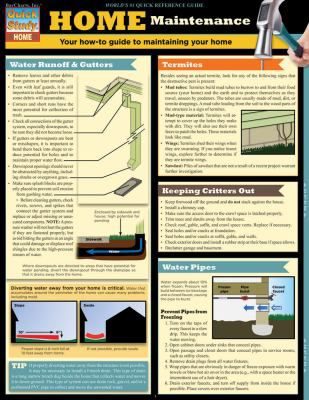HOME MAINTENANCE