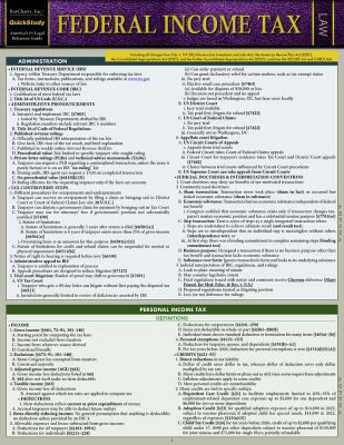 Federal Income Tax (update & expansion)