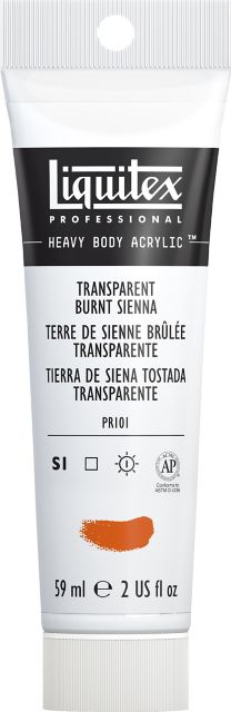 Heavy Body Acrylic 2oz Transparent Burnt Sienna