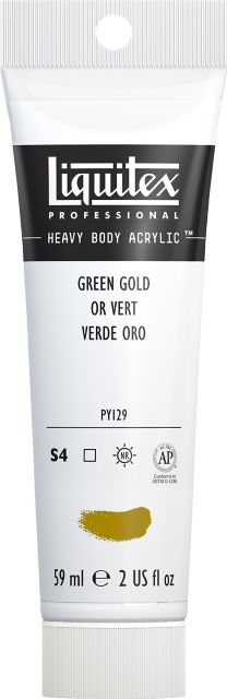 Heavy Body Acrylic 2oz Green Gold